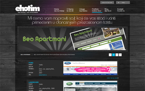 Ehotim web design