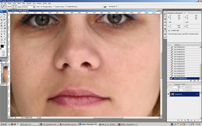 Rezultat nakon što je izvršena korekcija lica Spot Healing Brush alatkom